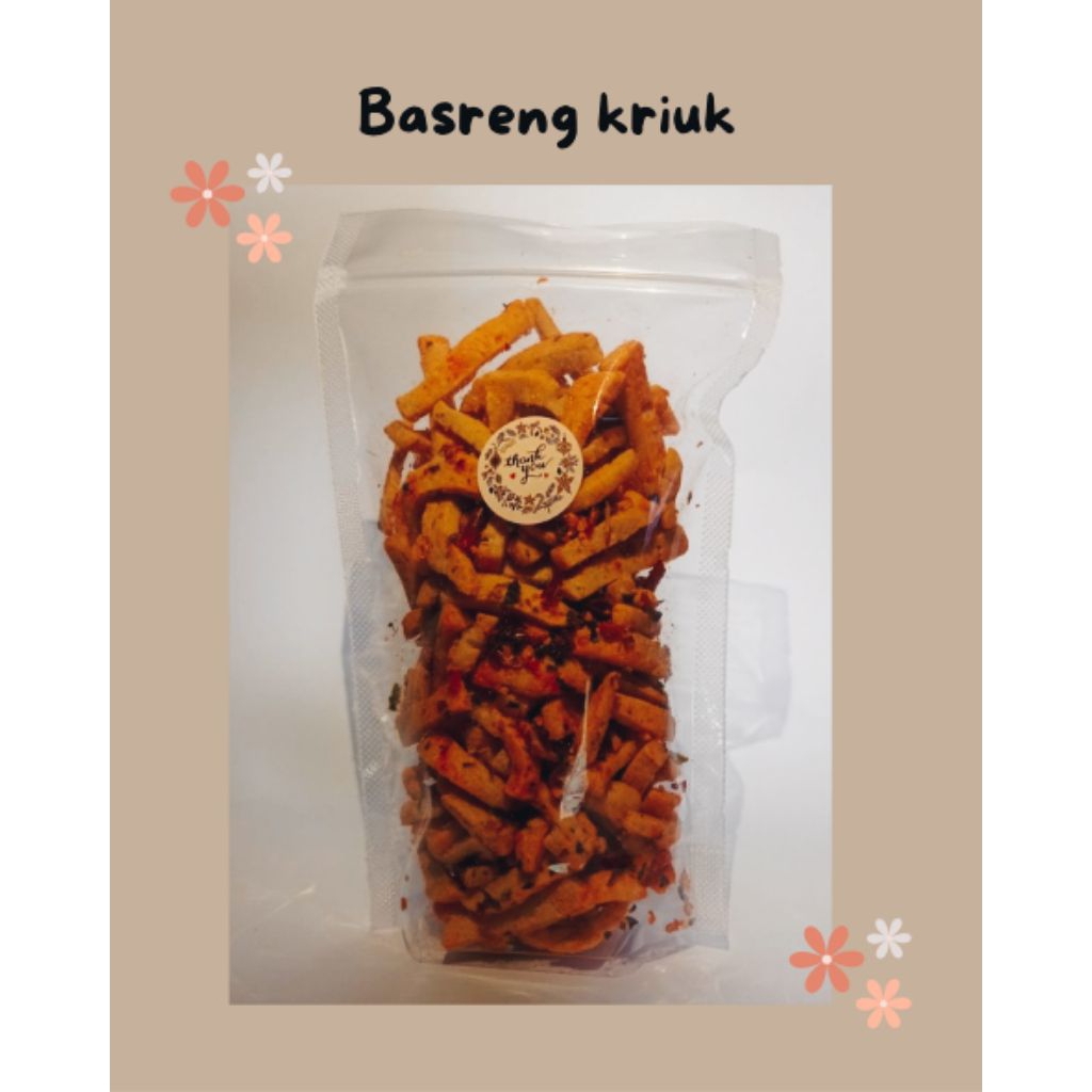 

120 gr BASRENG KRIUK PEDAS DAUN JERUK