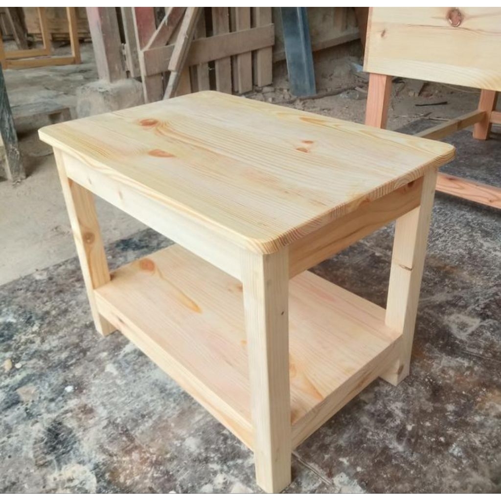 MEJA RAK KAYU JATI BELANDA 80 X 50 X 60 CM