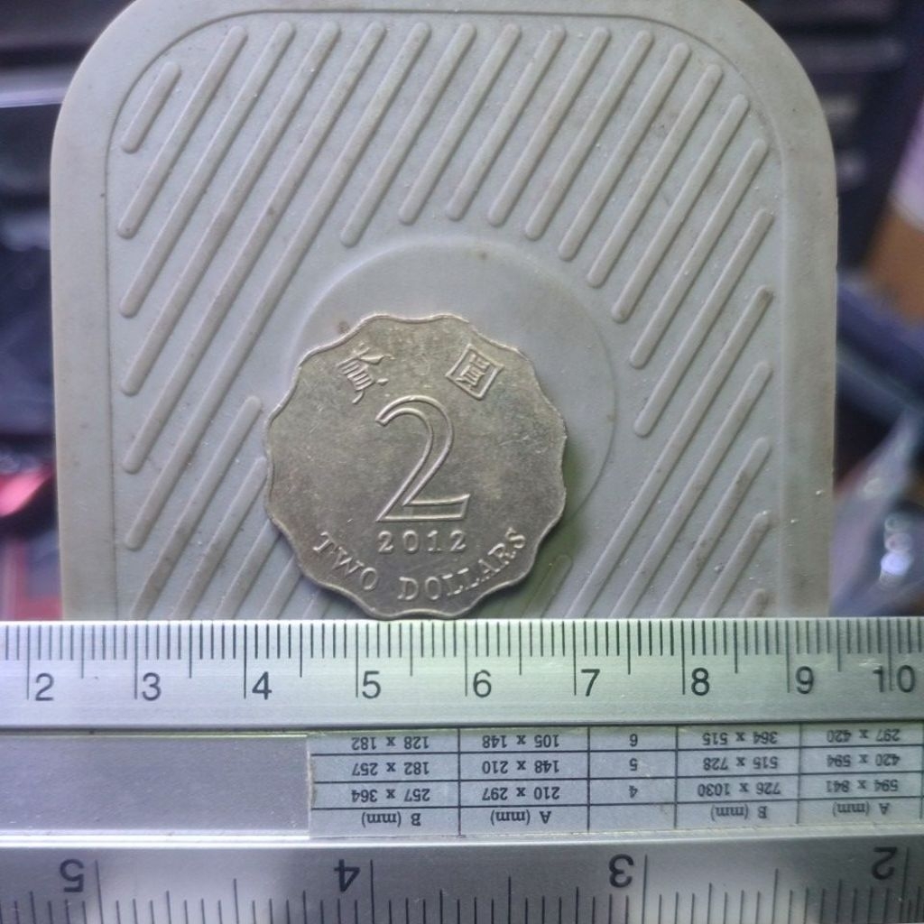 koleksi koin 2 dollar hongkong tahun 2012