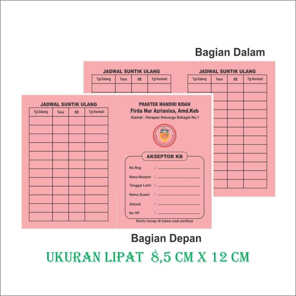 

Kartu akseptor bc ( isi 10 pcs )