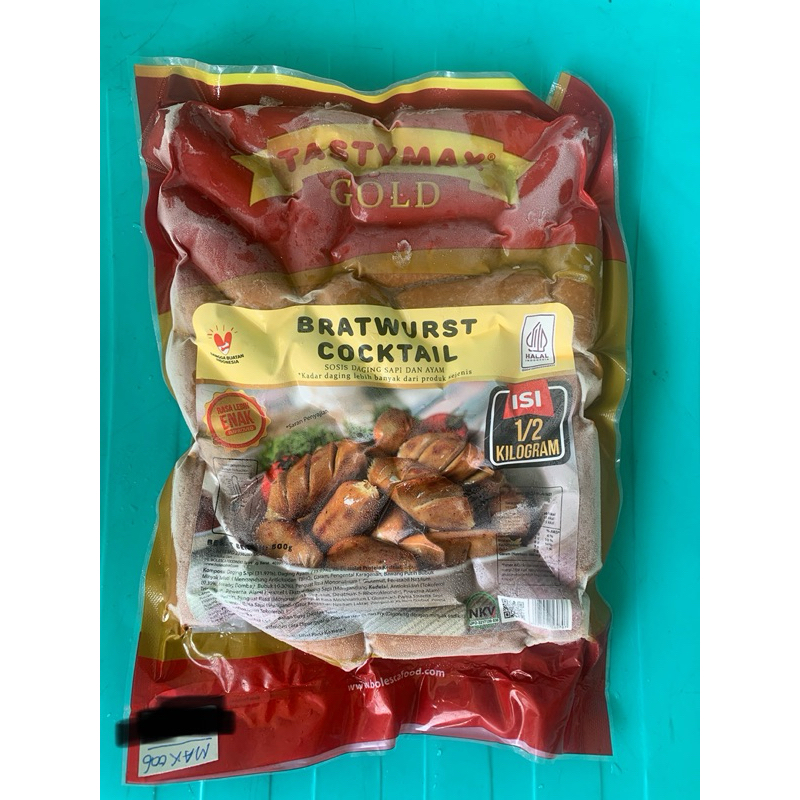 

MAX006 Gold Brats Cocktail Original 500 gr (Frozen Food)