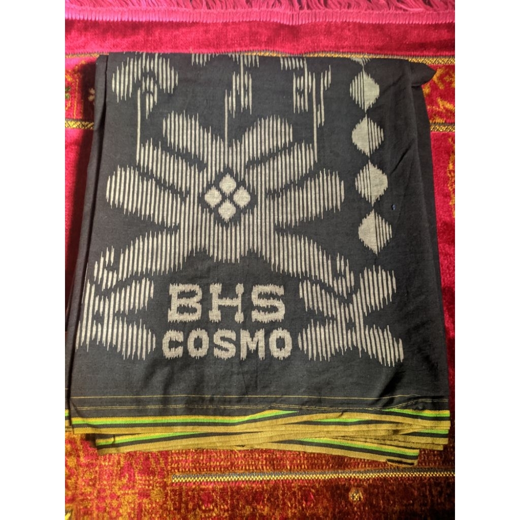 Kain Sarung BHS COSMO BRONZE HITAM FREE Sajadah