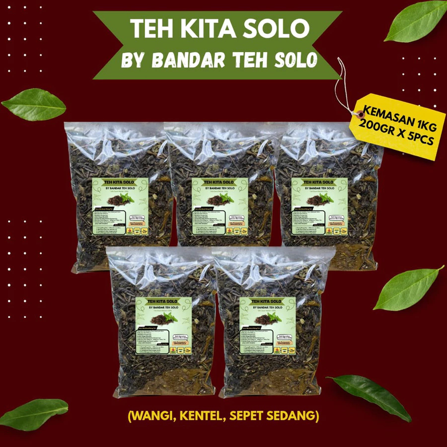 

TEH KITA SOLO WANGI KENTEL SEPET SEDANG KEMASAN 1KG