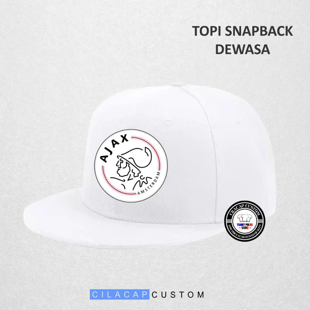 Topi Snapback AJAX Amsterdam Logo Dewasa