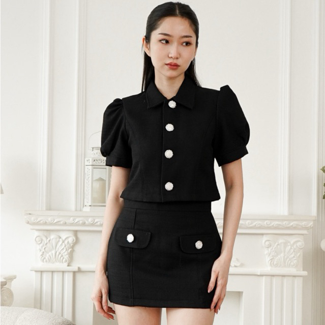 [ Wear Solene ] NAMI TOP | CASUAL TOP | TWEED TOP | ONE SET | SKIRT