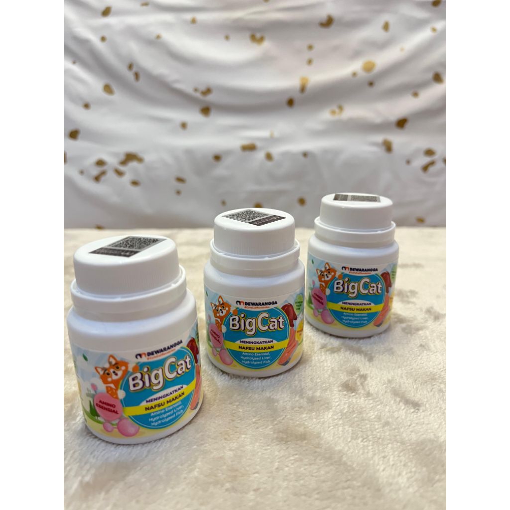 Dewarangga Vitamin Kucing Big Cat untuk Penggemuk dan Penambah Nafsu Makan Kucing 15caps