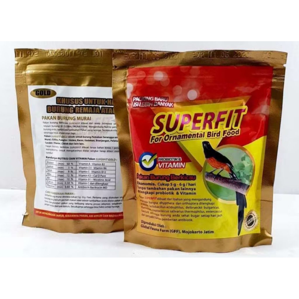 voer superfit gold,pakan burung superfit gold
