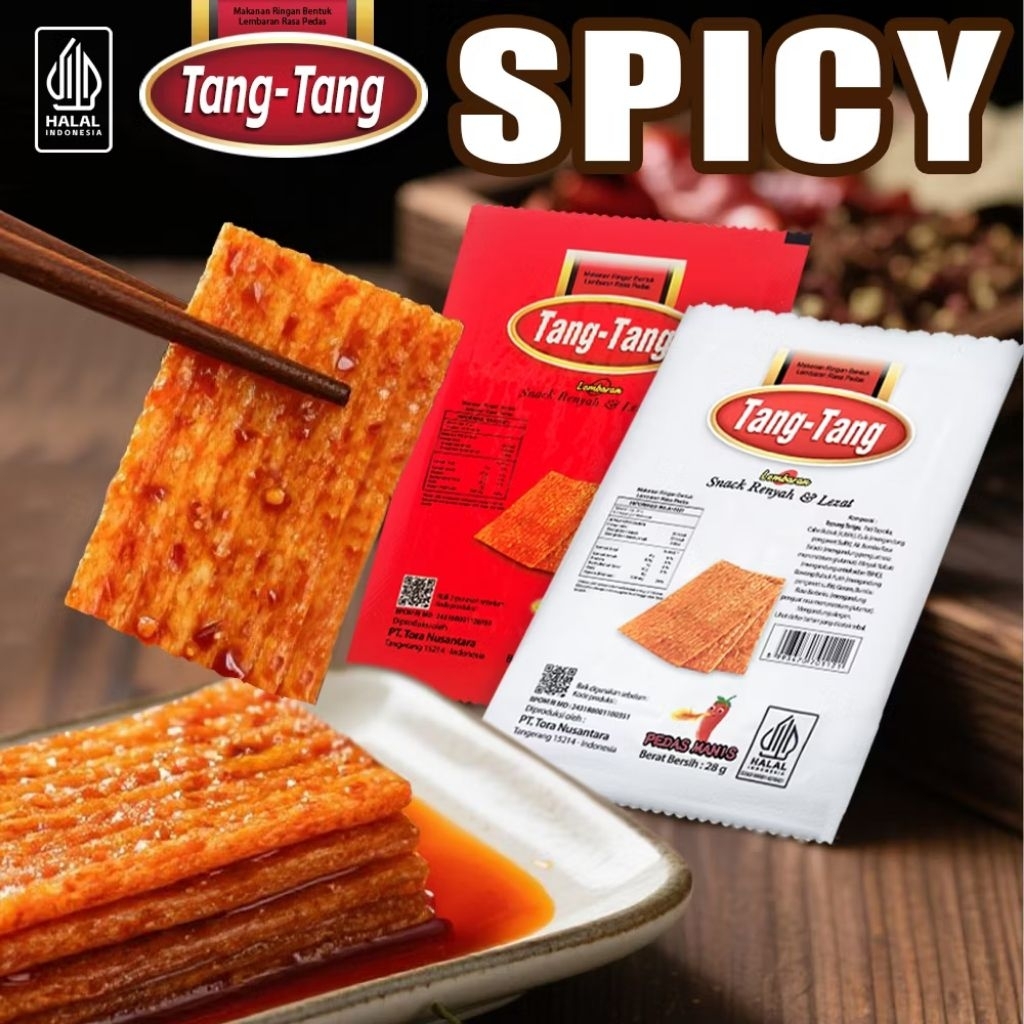 

COD ISI 5 SPICY SNACK TANG TANG Gurih Rasa Pedas Manis HOT Spicy SUPER ENAK BPOM HALAL MUI
