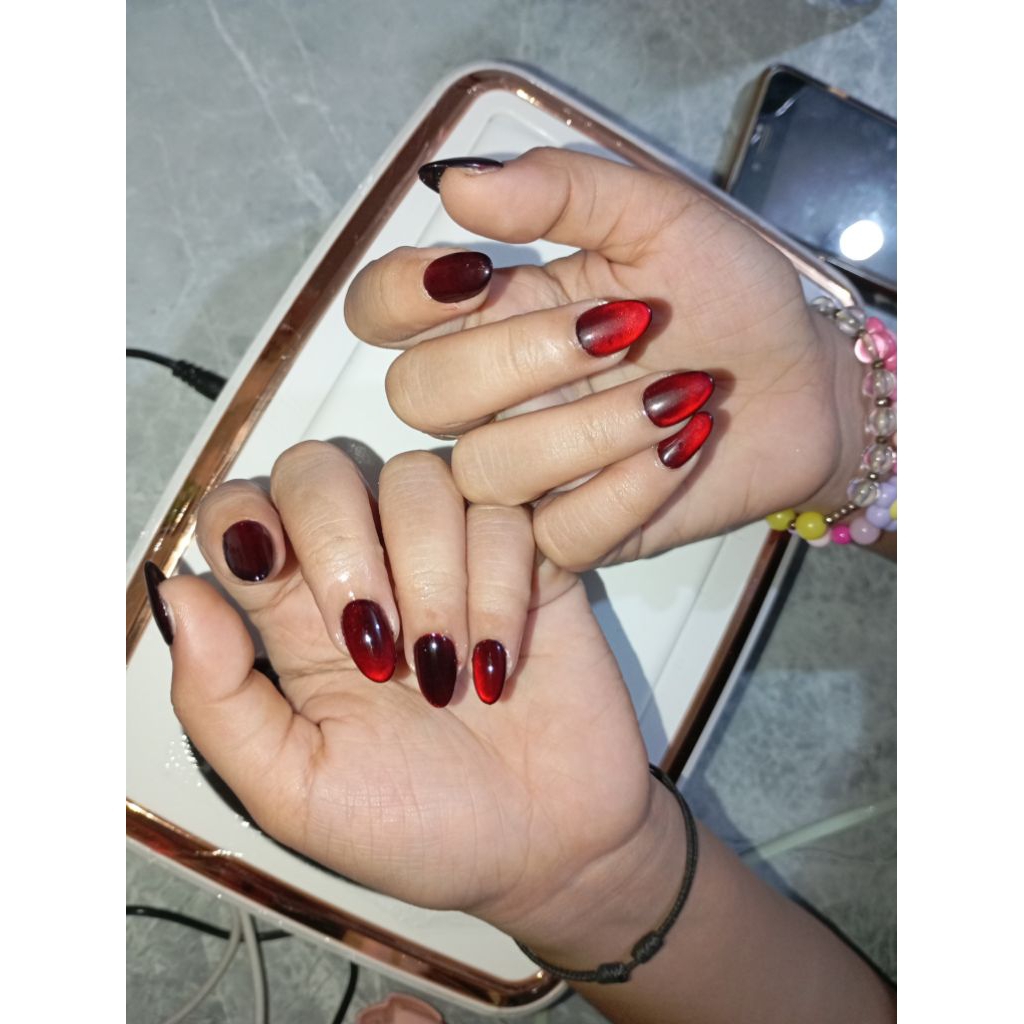 Promo Nail art tangan + kuku palsu+ gel kaki