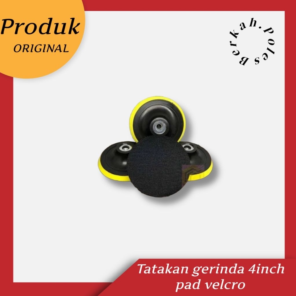 tatakan gerinda 4 inch pad velcro mesin gerinda tangan