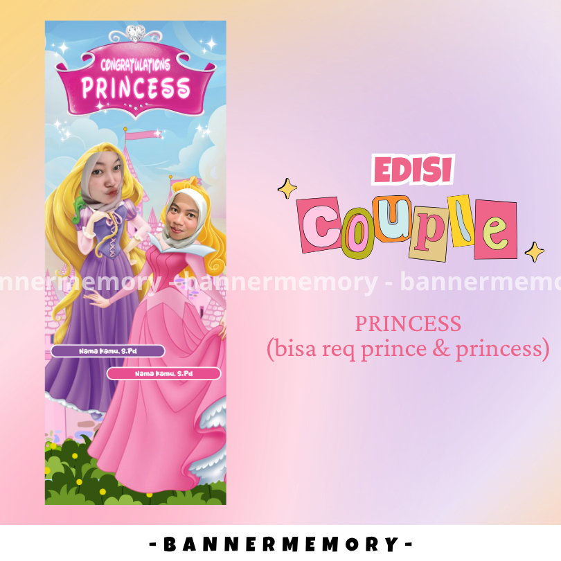 Miawmiaw_Id [Couple] Paket Xbanner / X Banner / Tiang Spanduk Banner Wisuda / Banner Wisuda / Banner