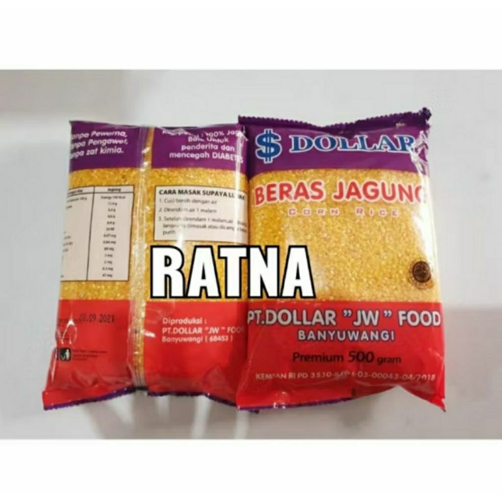 

(1 KG Isi 2 Pcs) BERAS JAGUNG PREMIUM DOLLAR 1 KG / Beras Sehat / Beras Diet ( 100% JAGUNG MURNI)
