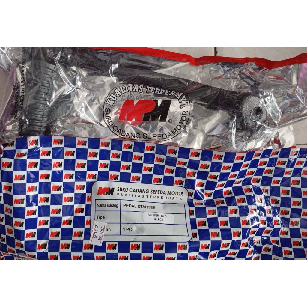 Pedal kick engkol stater starter Pedal selah selahan Shogun Old Lama - Black merk MPM
