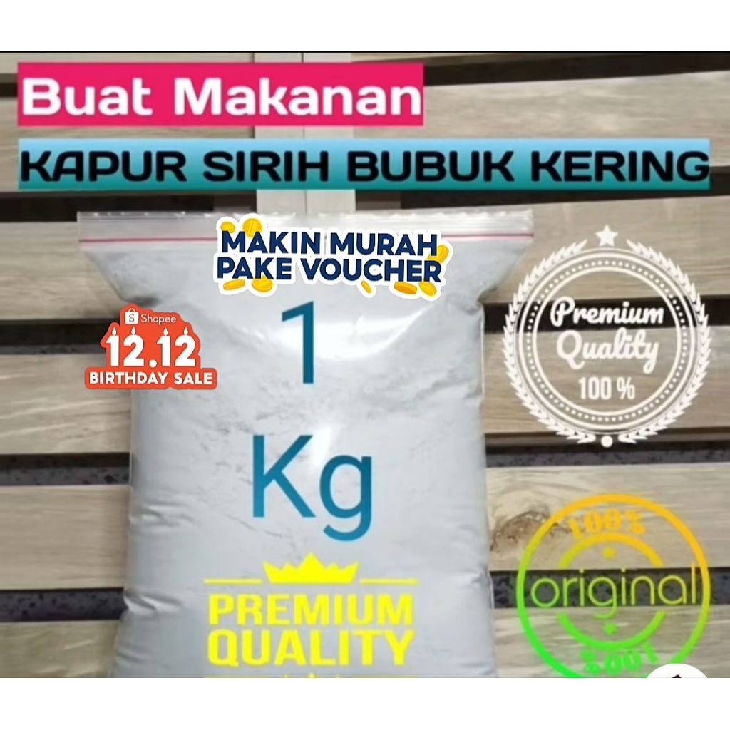

1 kg Kapur Sirih Grade Food – Bahan Tambahan Alami untuk Masakan Tradisional