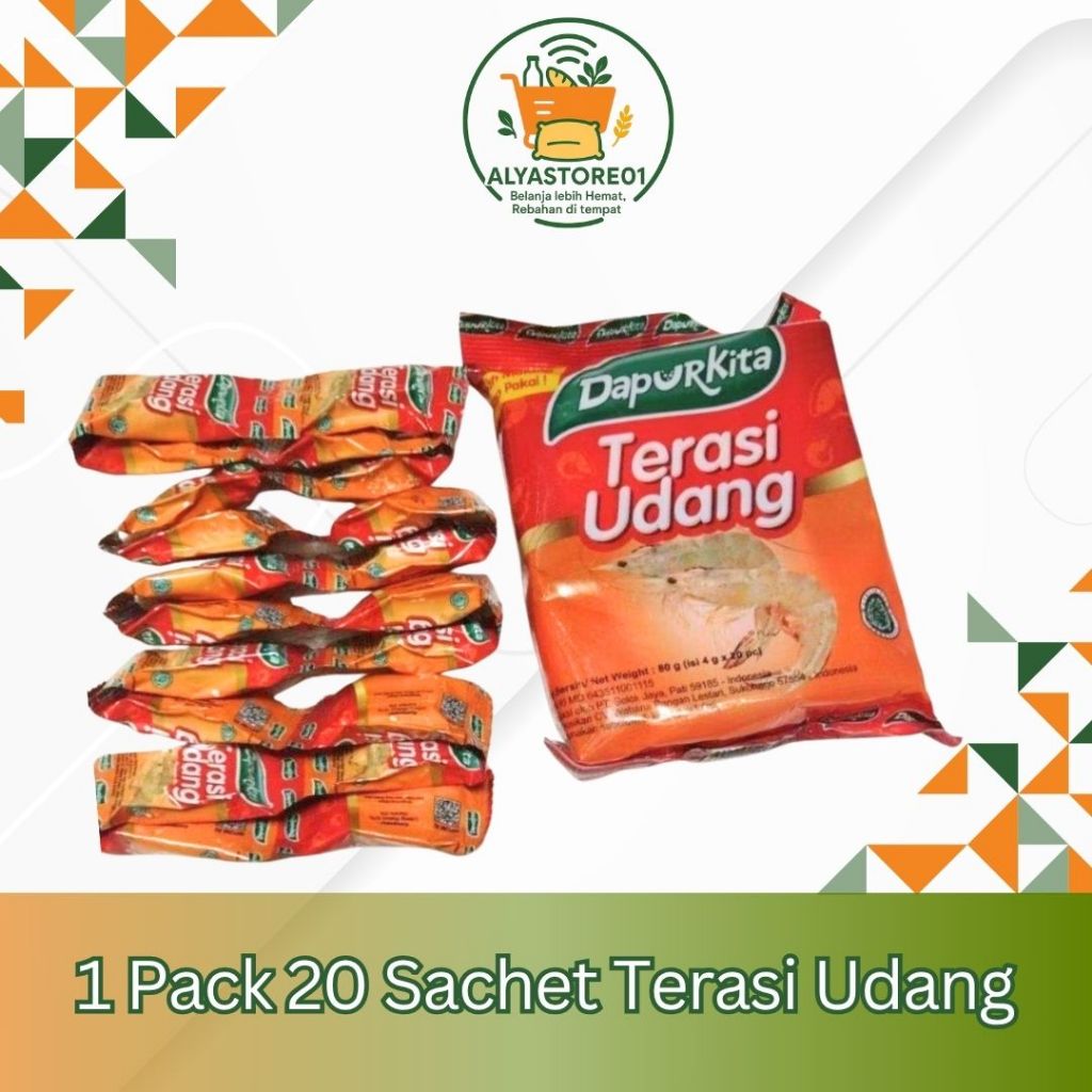 

20 Sachet Terasi Udang Siap Pakai Sudah Masak Terasi Udang Dapur Kita