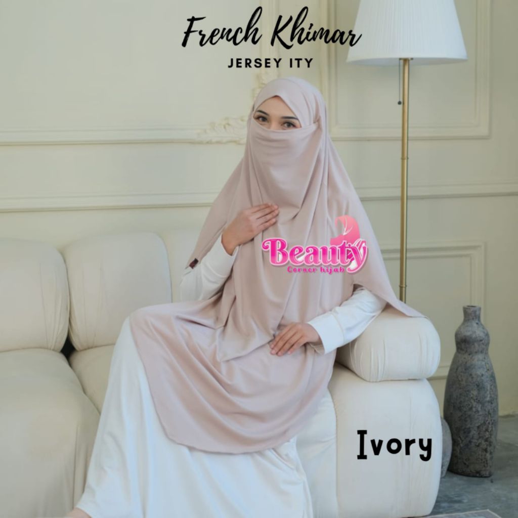 French Khimar Jersey ITY Premium | Khimar Bandana Khiban Syar’i Jumbo-French Khimar Syar'i Dewasa – 