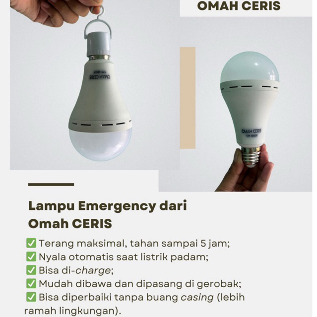 Lampu Emergency 12 Watt/ Lampu Emergency/Lampu LED Emergency/Lampu Emergency Omah CERIS