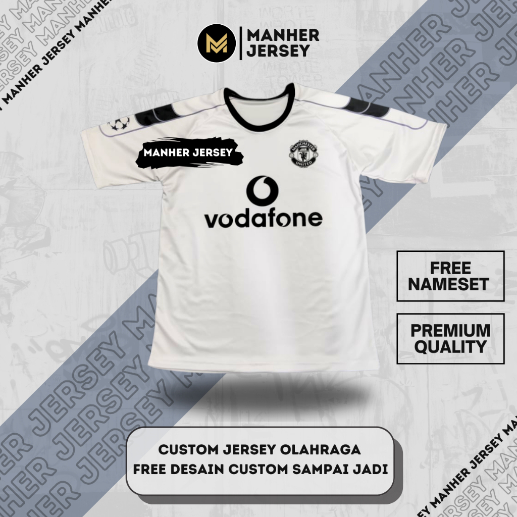 Jersey MU Away 2000 2001 Full Printing Custom