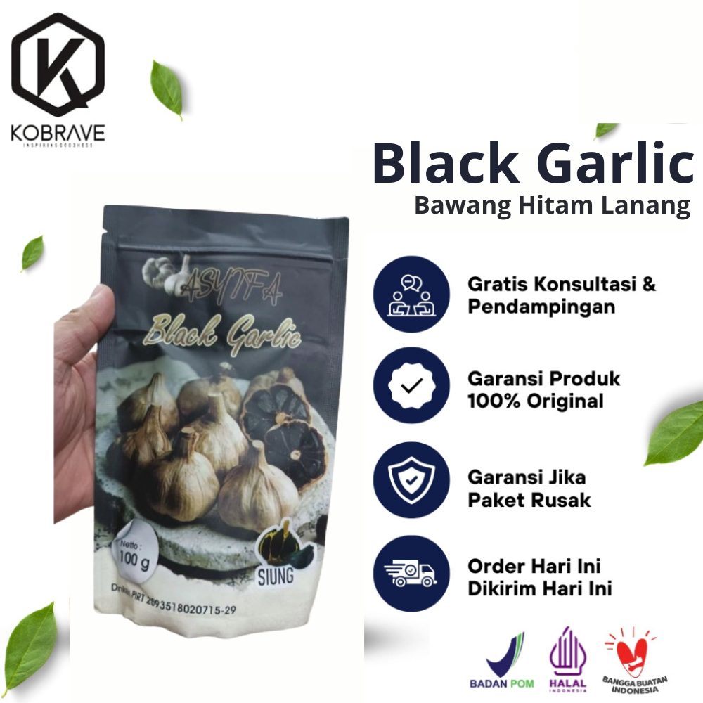 

Black Garlic Asyifa - Bawang Lanang Tunggal Original Asli Dijamin 100%
