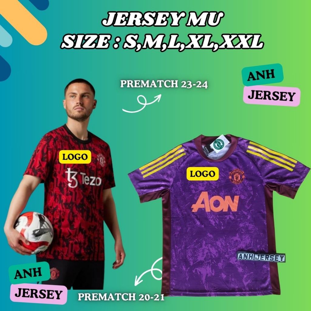 (JERSEY) BAJU BOLA (MU) TRAINING PREMATCH 2020 2021/2023-2024