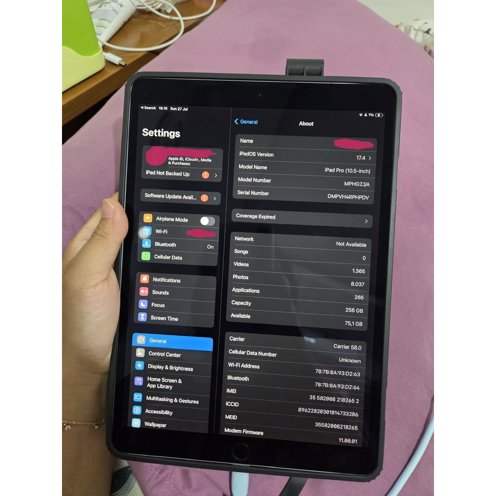 Apple Ipad Pro 10.5 inch (2017) 256 gb wifi+cellular