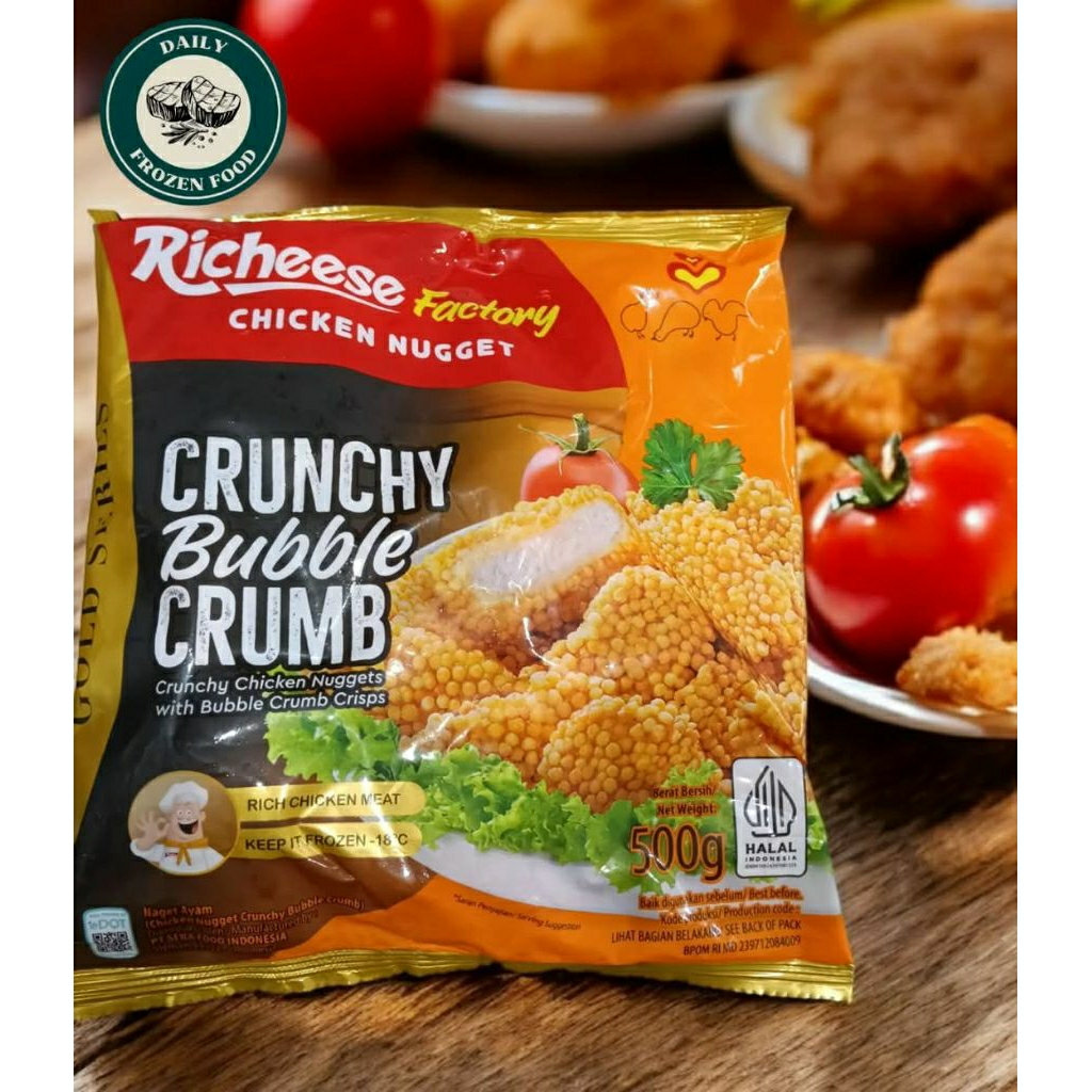 

NAGET CRUNCHY RICHEESE FACTORY 450gr
