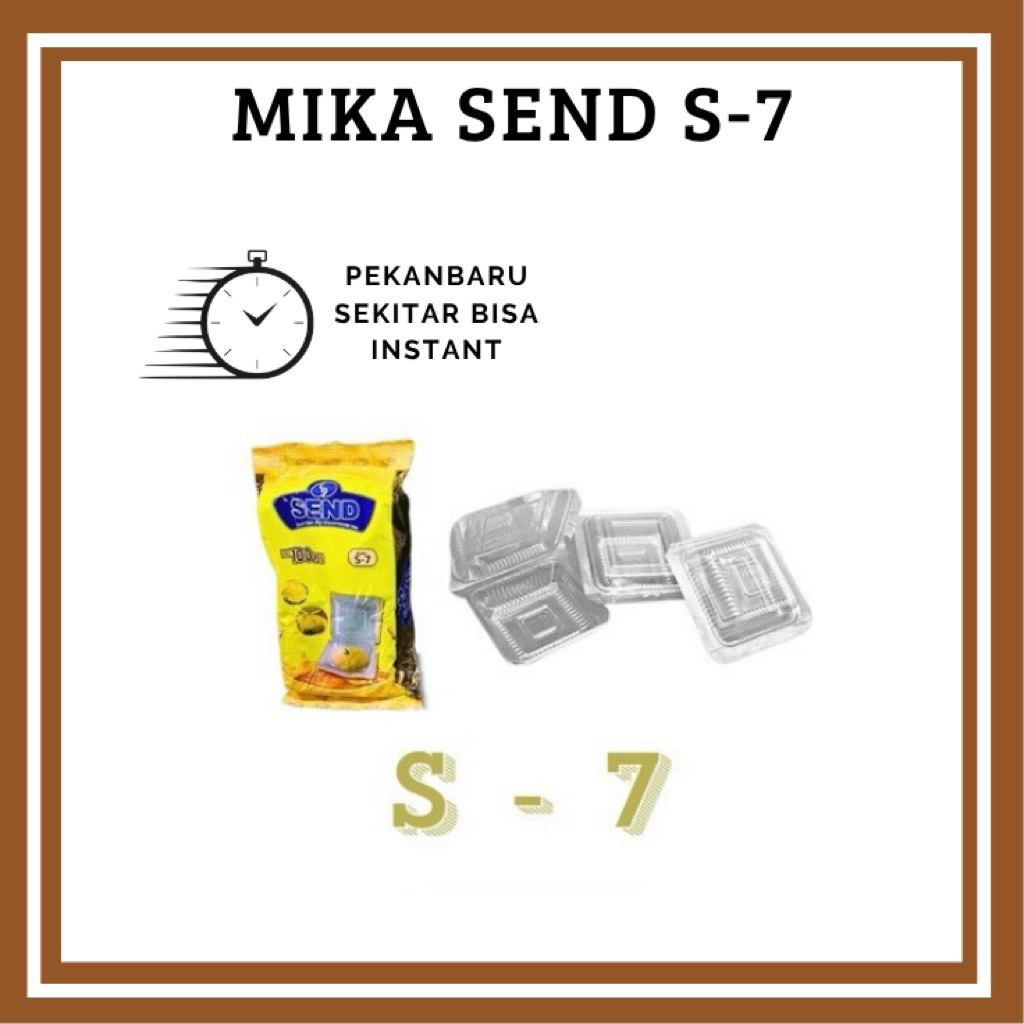 Mika Box Transparan S-7 FOOD GRADE Mika Box Kue Termurah