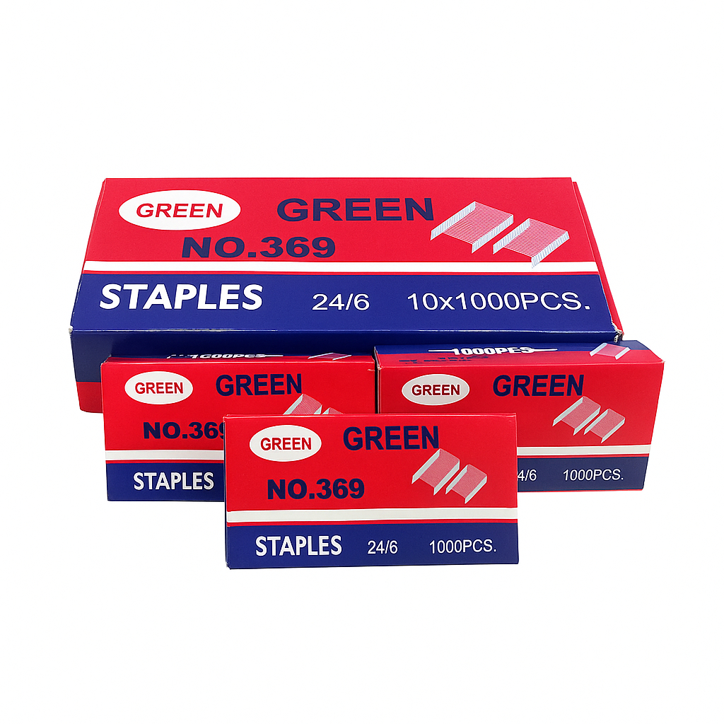 

Isi Staples Besar GREEN No. 369 - Harga Satuan