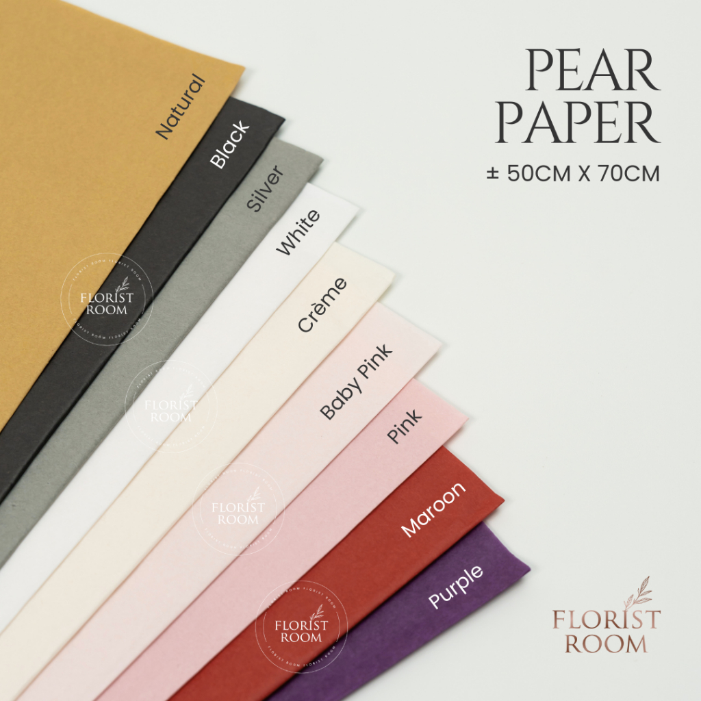 

10 Lembar Pear Paper - Kertas, Bungkus Bunga - Dekorasi - kado - hadiah