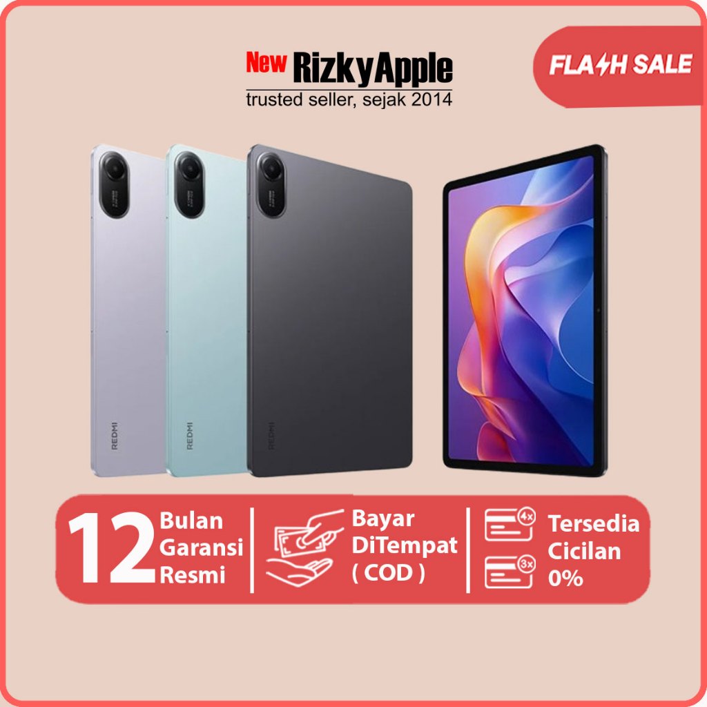 Xiaomi Redmi Pad 2 128GB Wifi / 4G [ RAM 4GB / 6GB ] Purple Grey Green Tablet 1" 2.5 Layar Super-jer