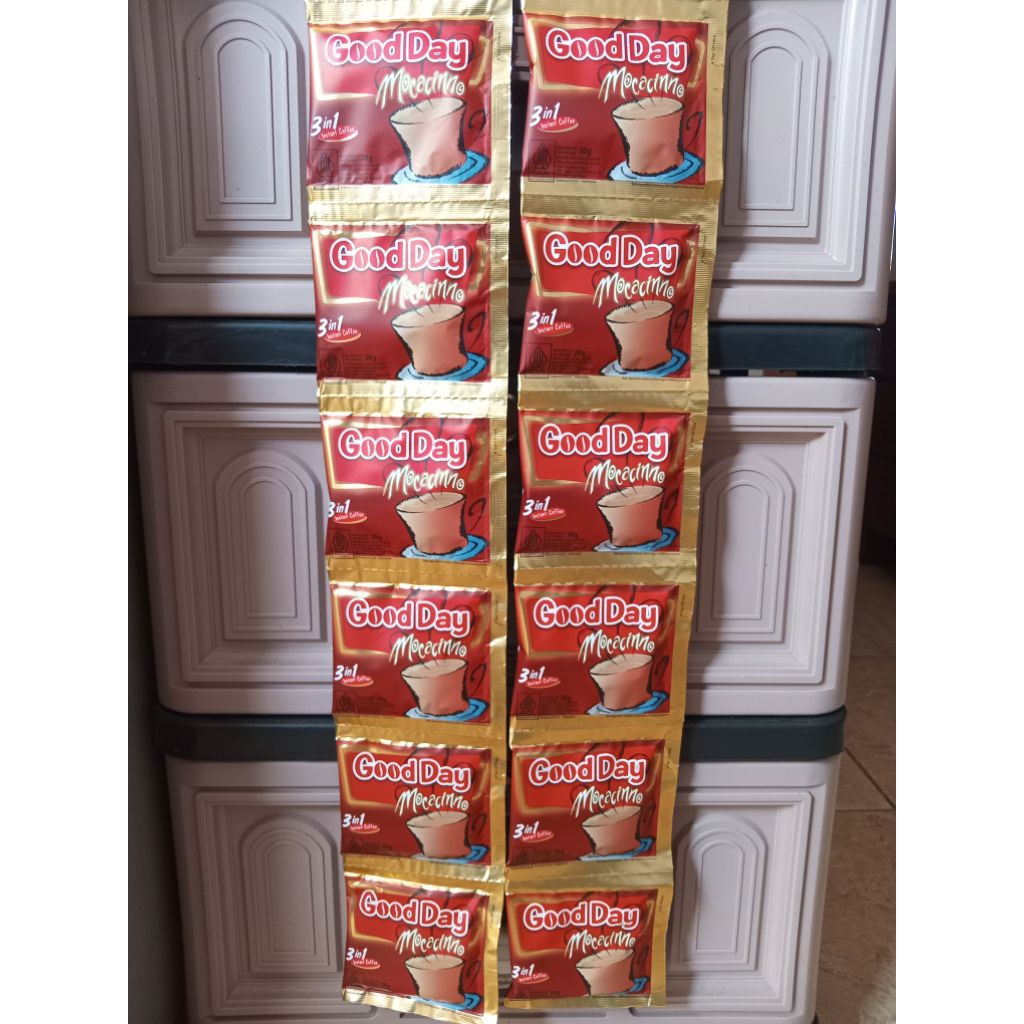 

KOPI GOOD DAY MOCCACINO 1 RENCENG ISI 10 PCS