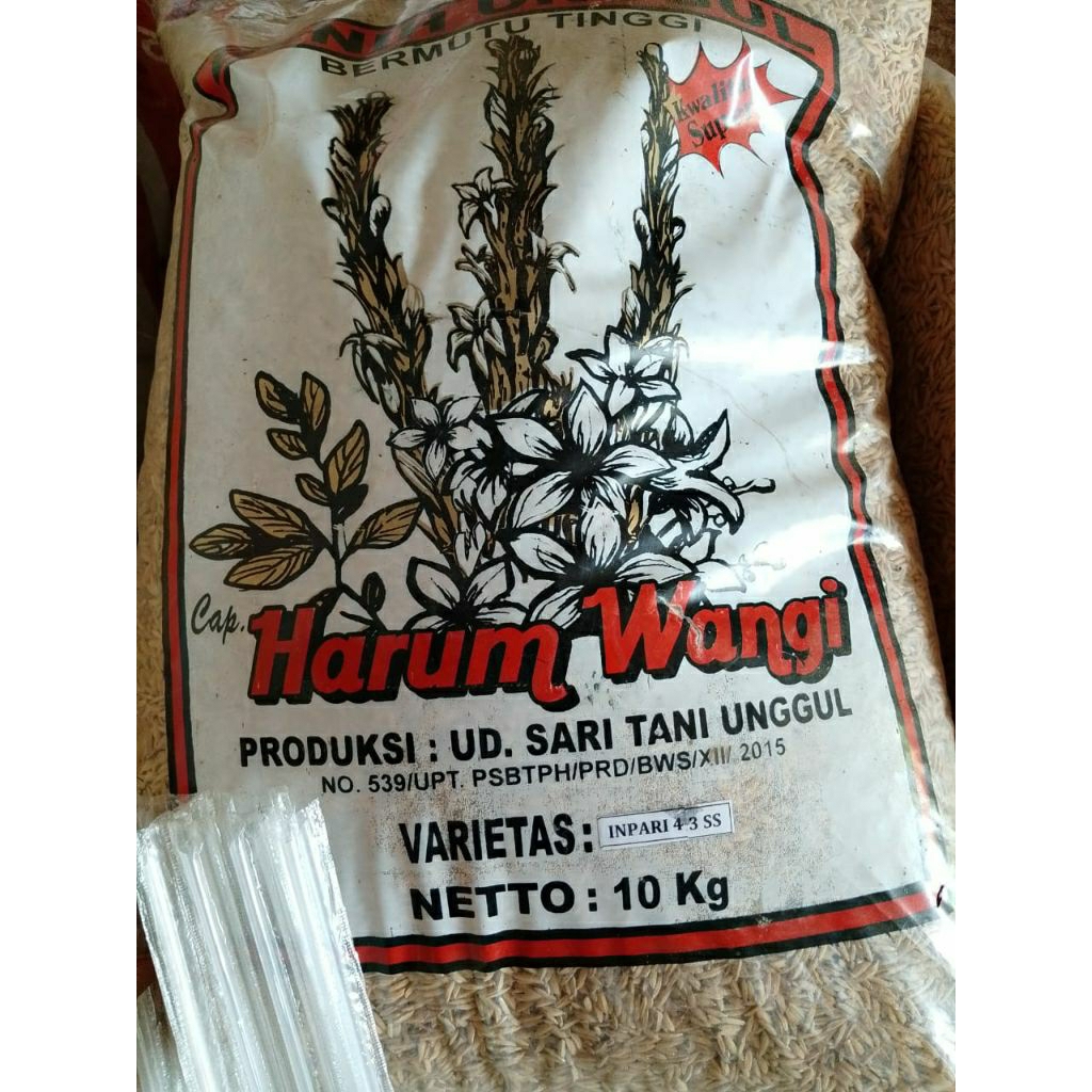 

Benih bibit padi varietas Inpari 43ss banyuwangi 10kg.