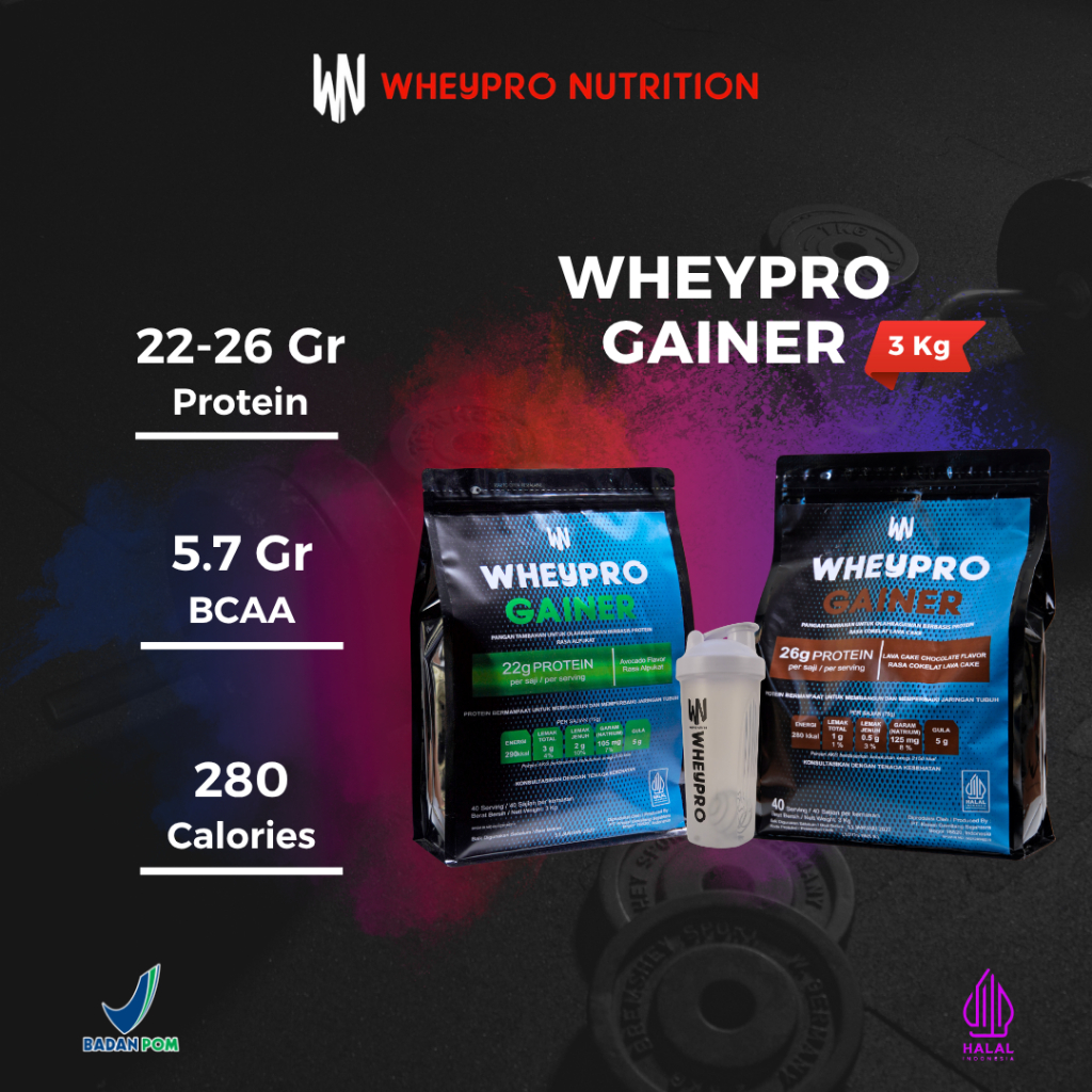 WHEYPRO NUTRITION - Whey Protein Gainer 3 kg