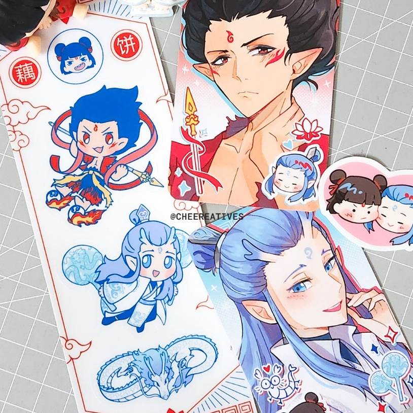 

Nezha - Oubing / Nezha & Ao Bing photocard & sticker sheet