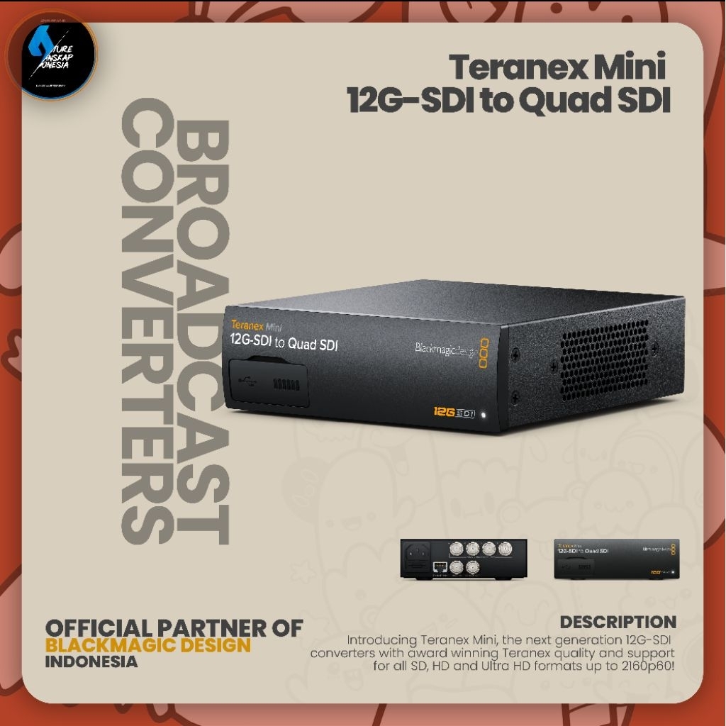 Teranex Mini 12G-SDI to Quad SDI