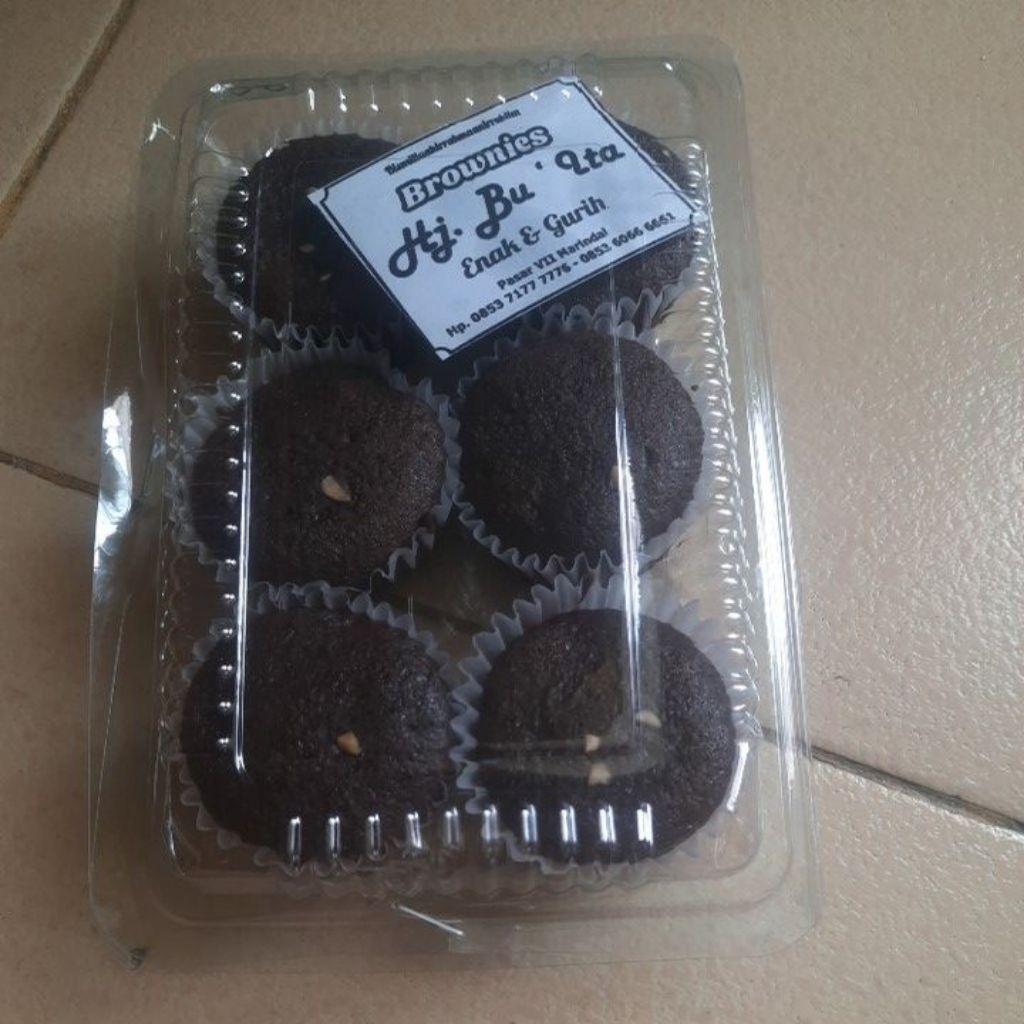 

Brownies coklat besar isi 6