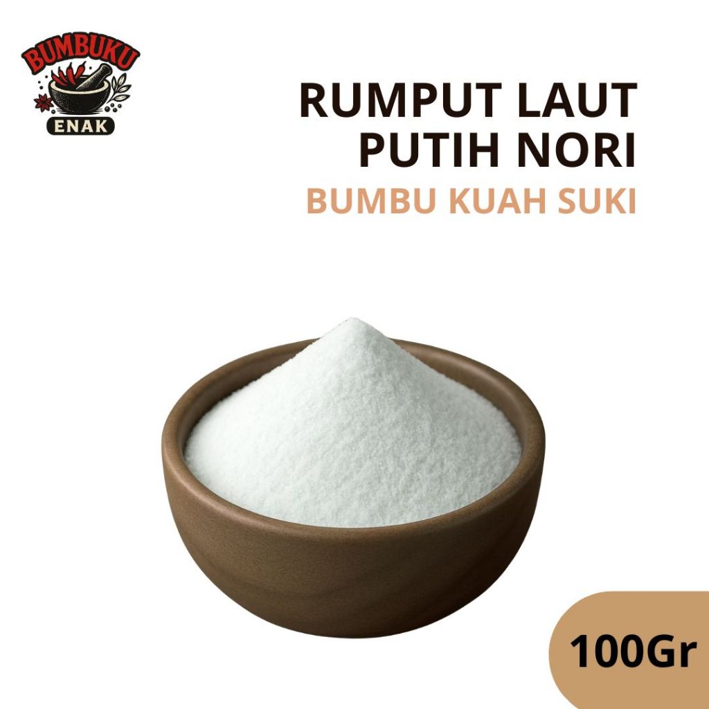 

Bumbu Kuah Suki Rasa Rumput Laut Putih Nori 100gr – Kuah Gurih Segar Kaya Nutrisi, Cocok untuk Steamboat & Shabu Praktis