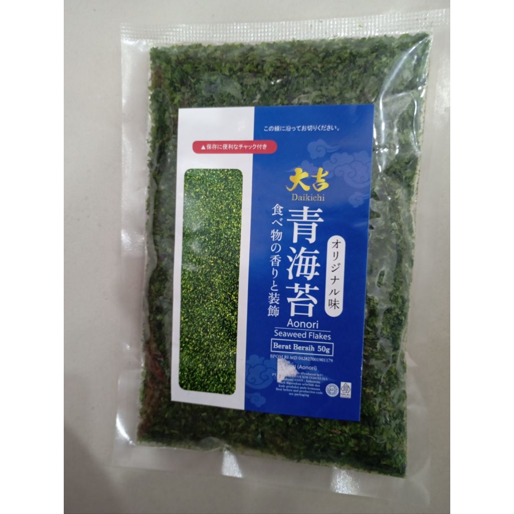 

DAIKICHI Aonori Rumput Laut Tabur Nori Seaweed Flakes 50g