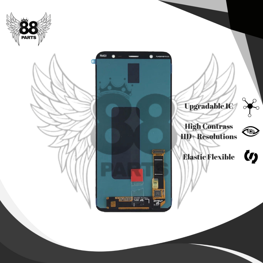 LCD SAMSUNG J8 2018 / J810  TOUCHSCREEN FULL SET / LCD COMPLETE ORIGINAL LCD