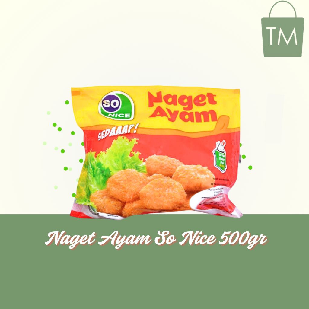 

Naget Ayam So Nice 500gr - Chicken Nugget Renyah Gurih Frozen Food Praktis