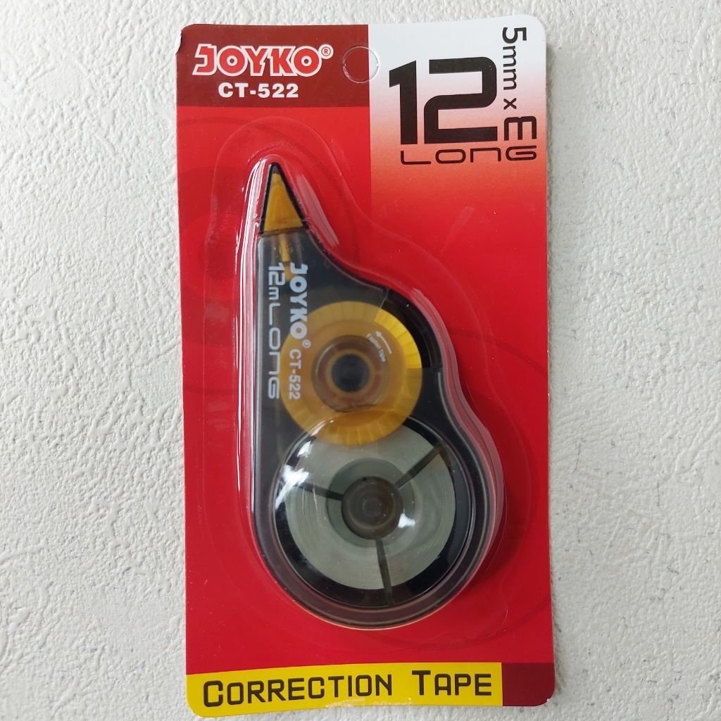 

TIPEX KERTAS 12M JOYKO CT-522/ perpak isi 12 tipex