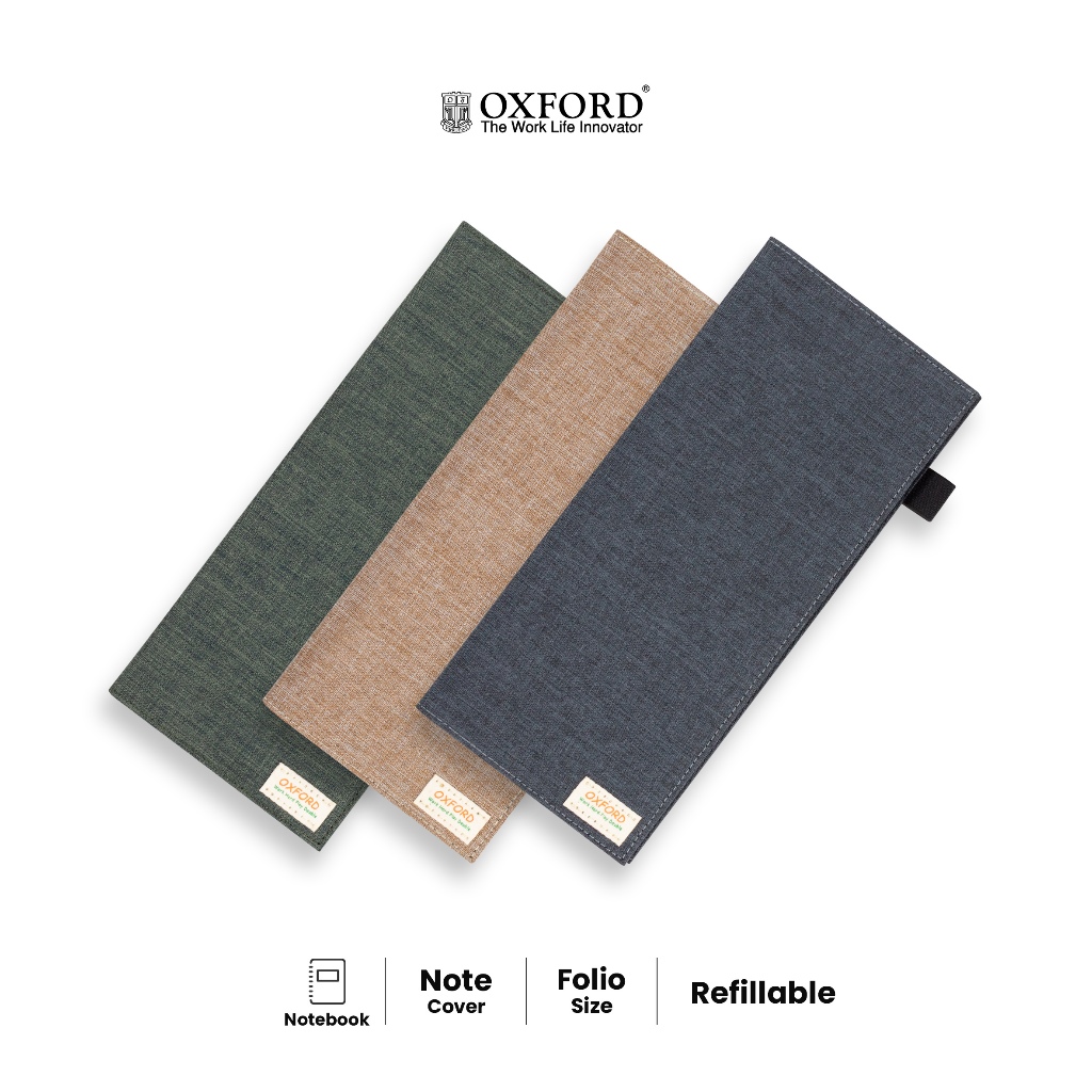 

Oxford Buku Tulis Folio Cover Fabric Refillable 70 Lembar - Buku Akuntansi/Sampul Buku/Note Cover