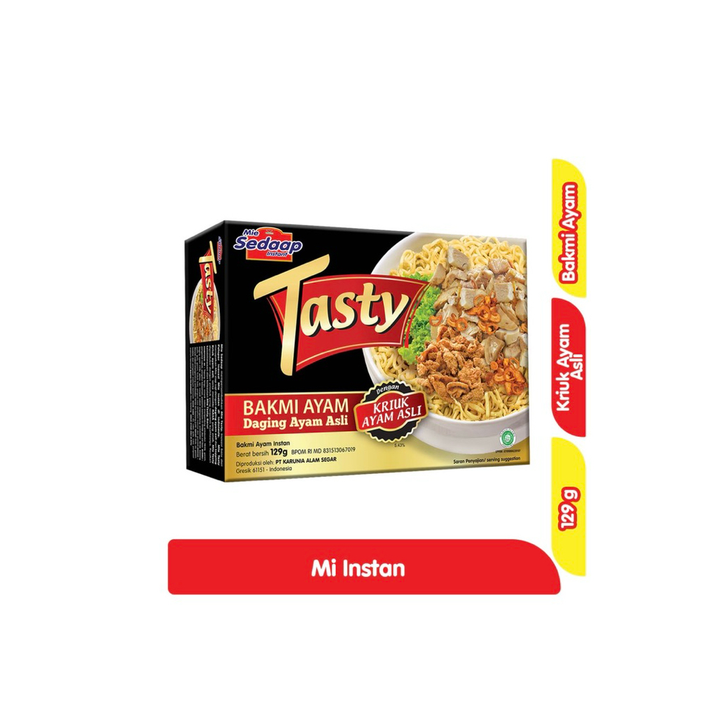 

MIE SEDAAP INSTAN TASTY BAKMI AYAM 129 gram