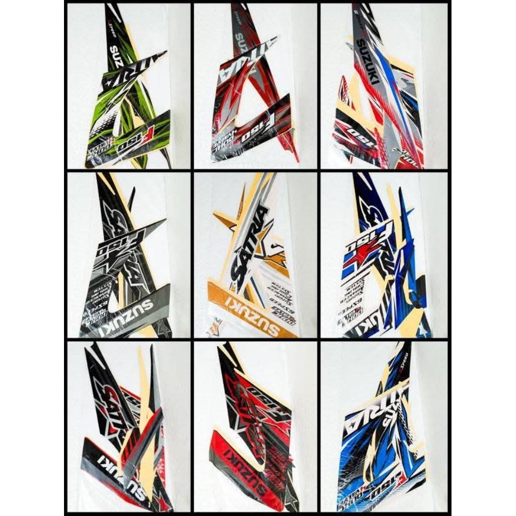 STRIPING SATRIA FU STAR 2013 FULL SET STANDAR ORI FULL BODY LENGKAP BISA COD
