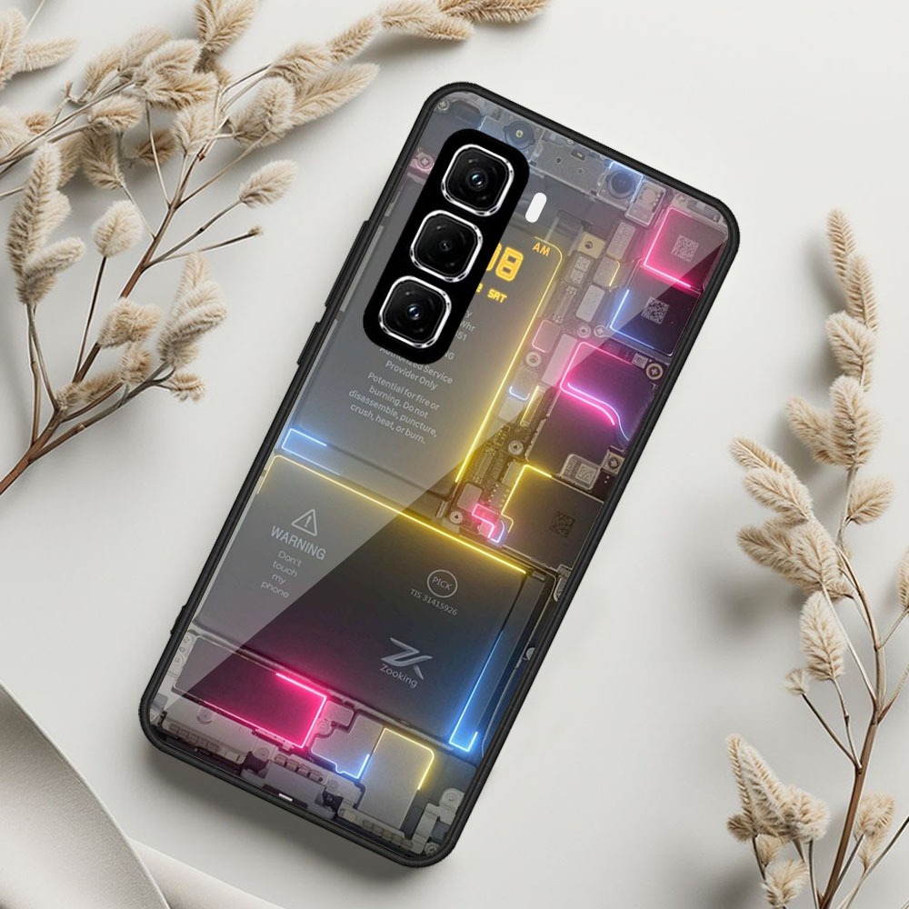 PLAYER CASE GLOSSY PREMIUM MOTIF MESIN HP UNTUK TYPE INFINIX HOT 50 HOT 50 PRO HOT 50 PRO PLUS - CAS