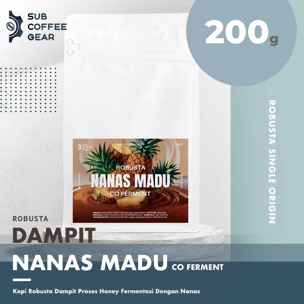 

KOPI JAVA ROBUSTA EXPERIMENTAL FERMENTASI NANAS FINE ROBUSTA DAMPIT SINGLE ORIGIN COFFEE HONEY PROCESS WITH PINEAPPLE ENZYM CO FERMENT BIJI KOPI SANGRAI KOPI BUBUK KOPI TUBRUK ESPRESSO MANUAL BREW ROASTED COFFEE BEAN