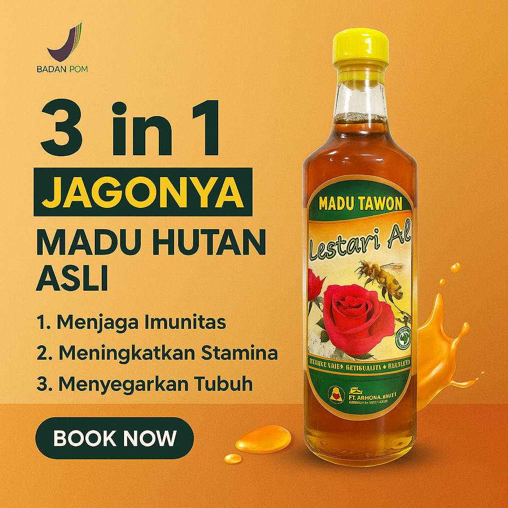 

Madu Multivitamin Daya Tahan Tubuh Stamina Asli Hutan Honey