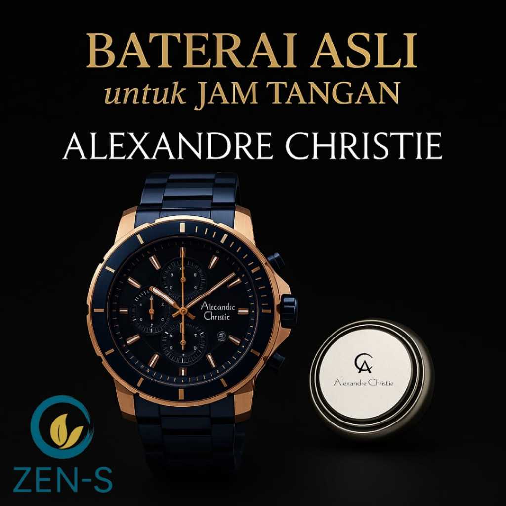 Baterai Batu Jam Alexandre Christie Type 6523MC 6523 MC Original Kualitas Terbaik Watch