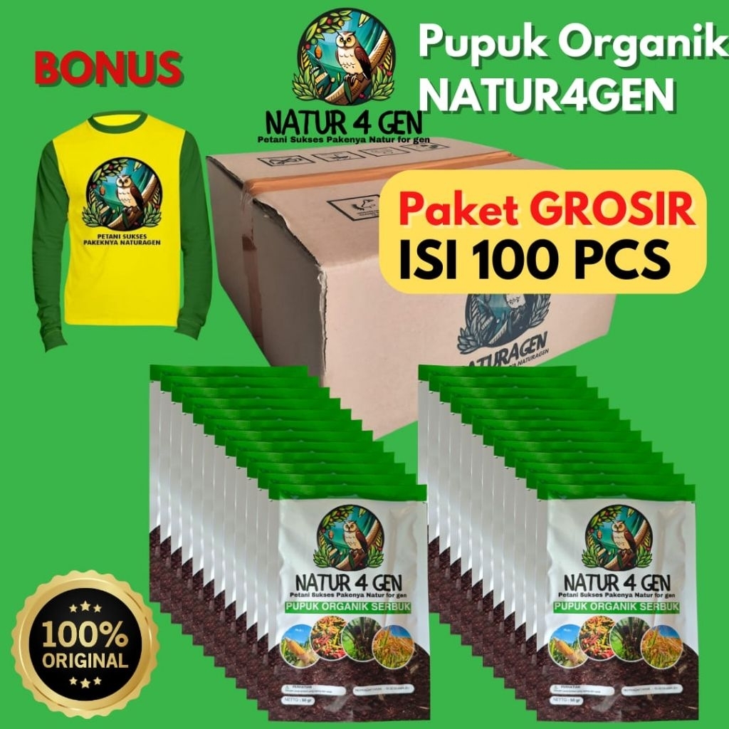 20 Bungkus Bio Organik Natur4gen Pupuk Padi Pupuk Jagung natur4gen malang natur4gen malang natur4gen
