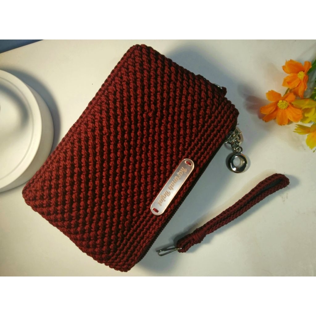 dompet koin rajut/Domko rajut/Dompet koin